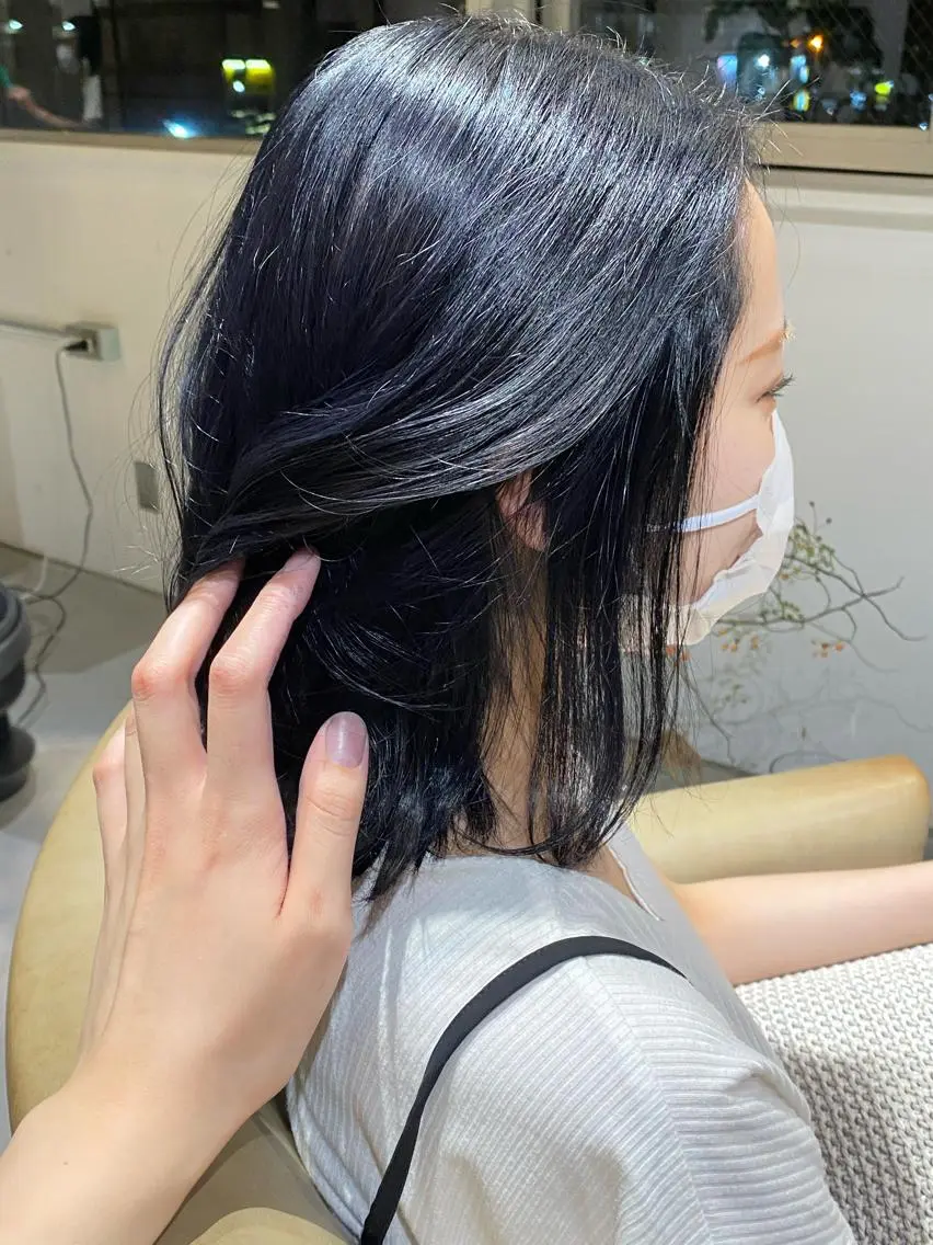 ミディアム カラー 聖 来のヘアスタイル
