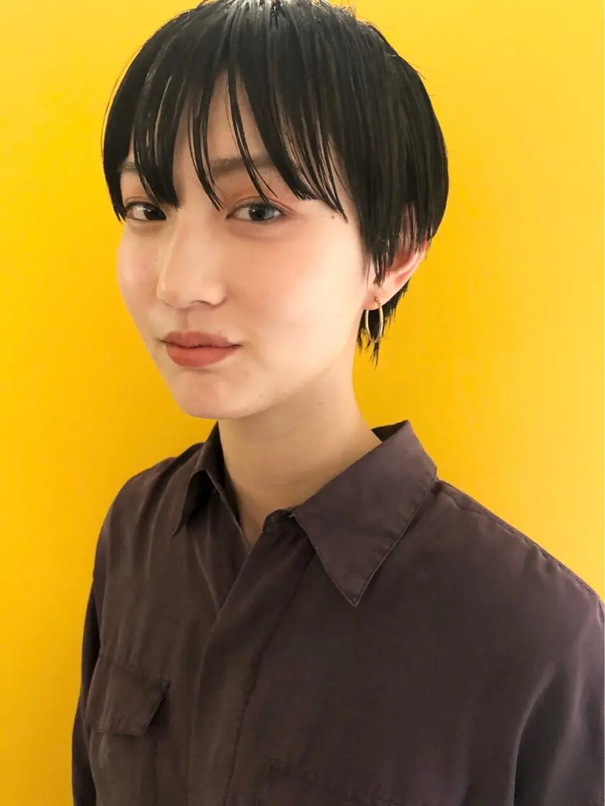 ショート ショートヘア カット トリートメント 村上雅人 ナチュラルモードのヘアスタイル