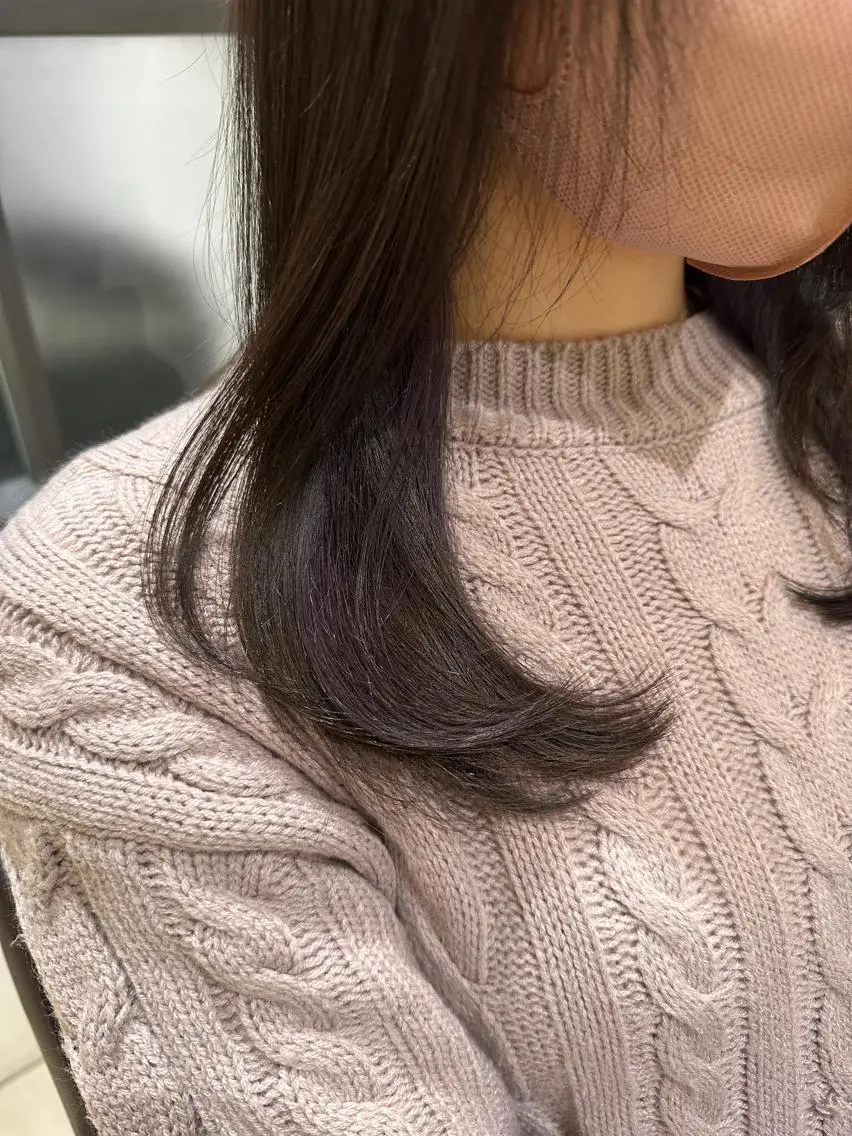 ミディアム カラー ブリーチ ケアブリーチ ダブルカラー イヤリングカラー ハイライトカラー 宮澤 タケル ミディアムヘアのヘアスタイル