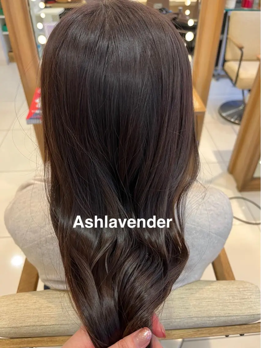 ロング カラー ラベンダーカラー なつな/ 透明感カラーのヘアスタイル