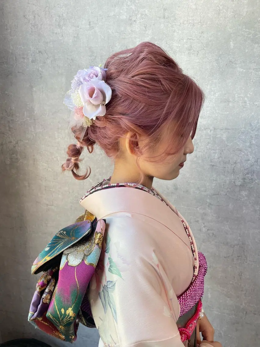 ヘアアレンジ ヘアセット 袴田 伊代のヘアスタイル