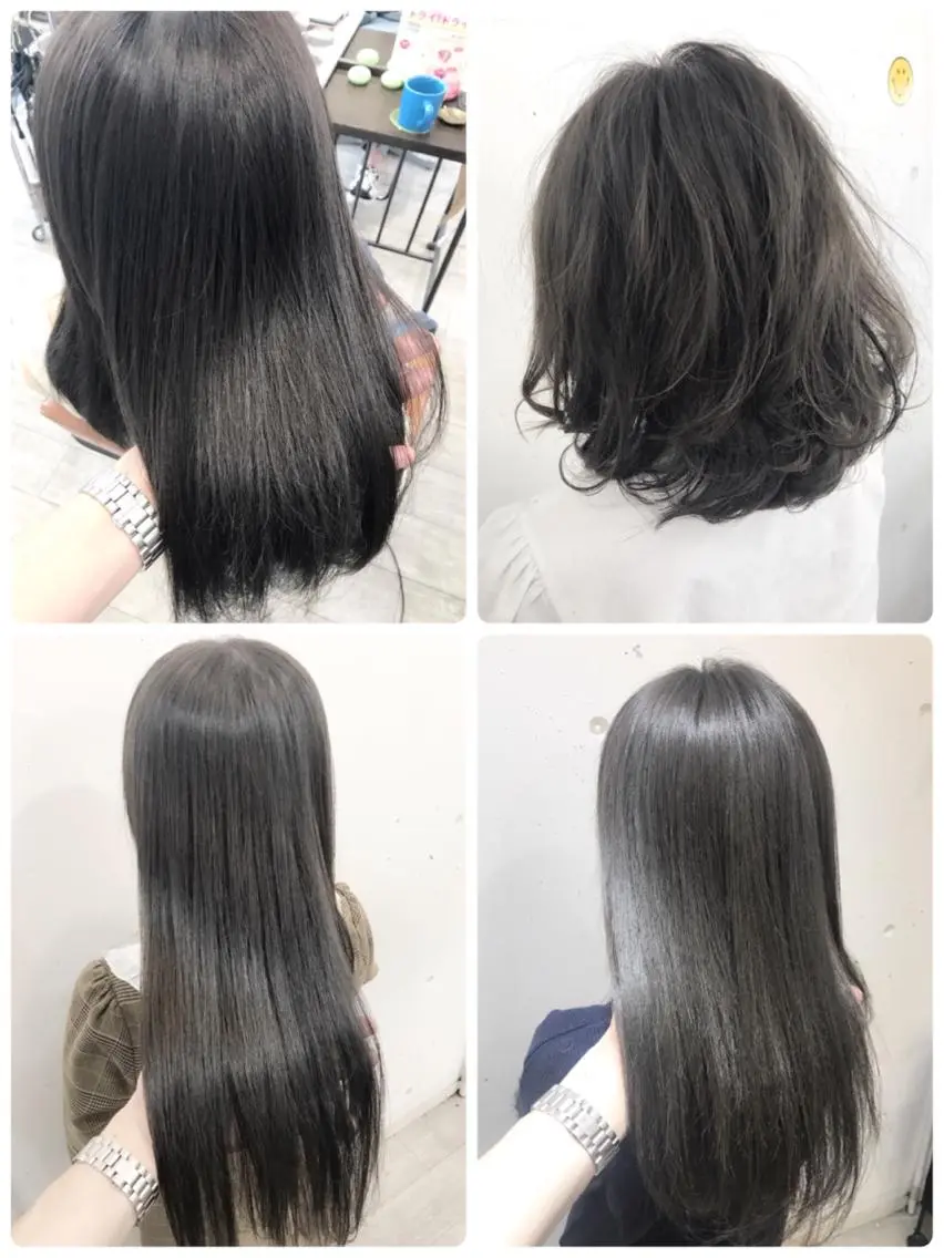 カラー ブリーチ グラデーションカラー ハイライトカラー ヘアカラー トリートメント ヘッドスパ グレージュ/髪質改善 Yamato.hのヘアスタイル