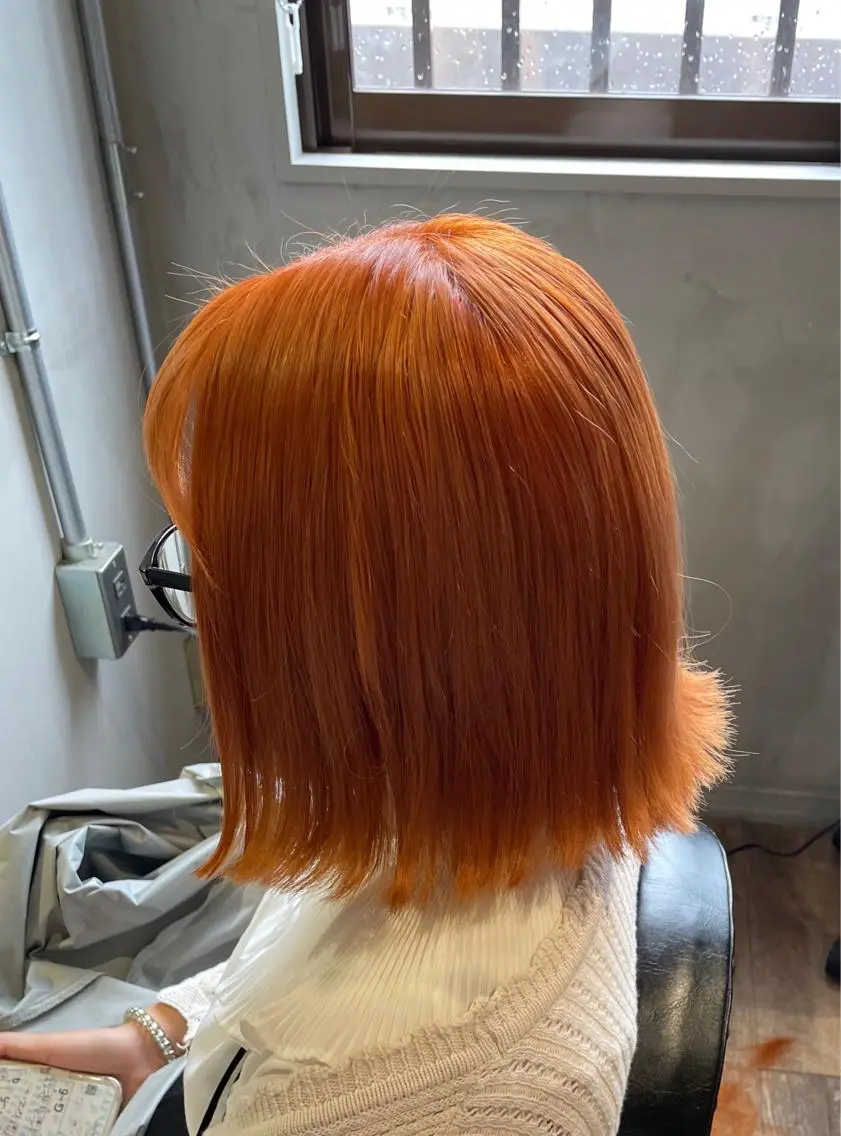 ショート 韓国風カラー 韓国風ヘア andKおもろまち店 艶ダブルカラー✨のヘアスタイル
