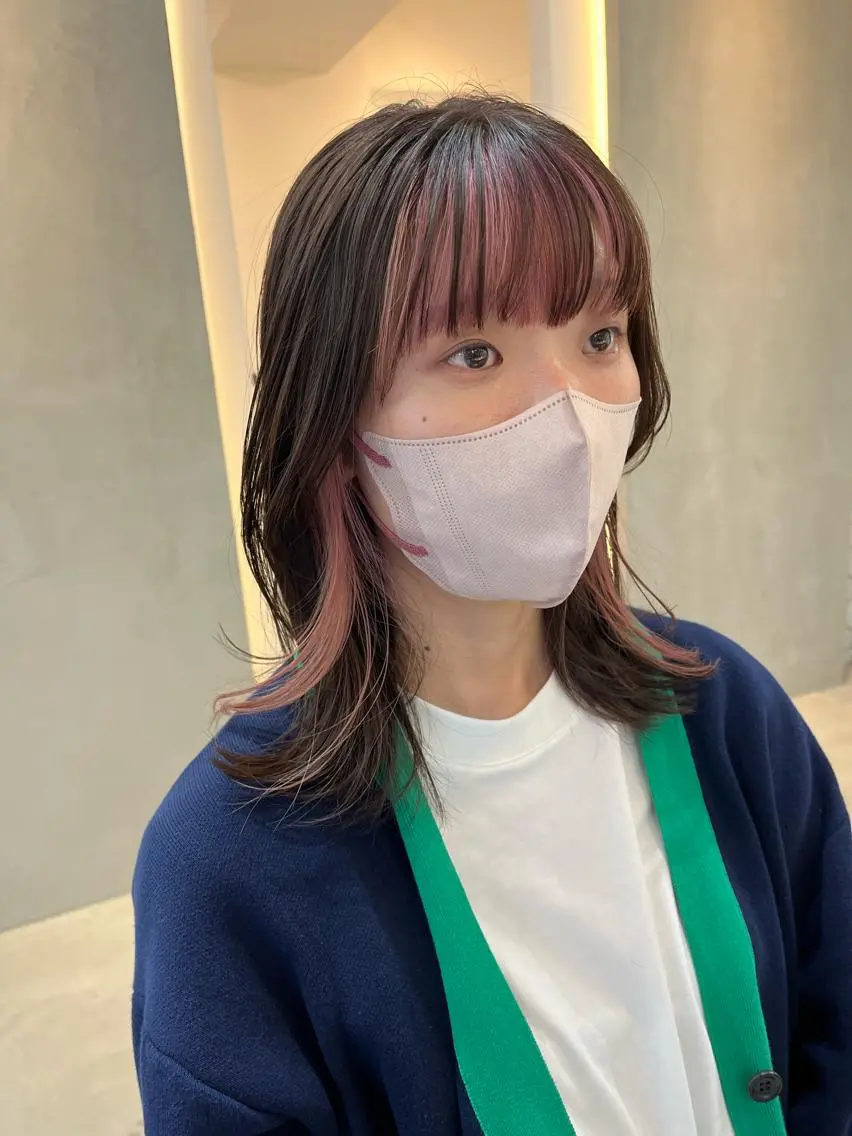 セミロング ヘアカラー トリートメント Viot 銀座 樋口 桃佳のヘアスタイル