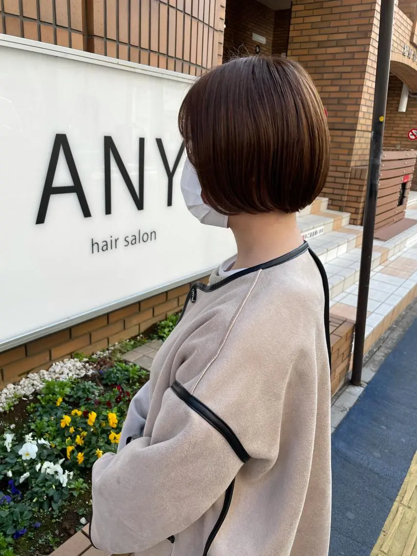 ショート カラー カット ヘアカラー トリートメント MIOベージュカラー 柔らかいカラーのヘアスタイル
