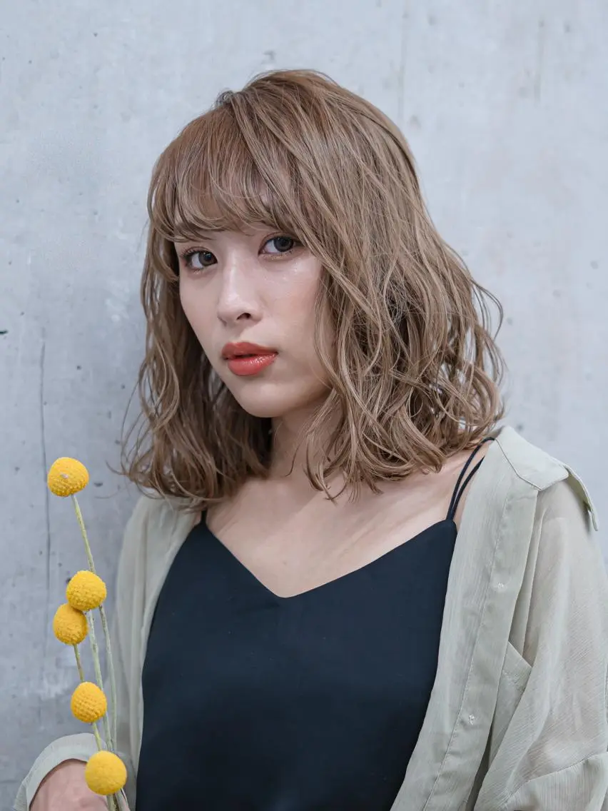 ヘアアレンジ カラー 豊中駅3分eha レッスンモデルのヘアスタイル
