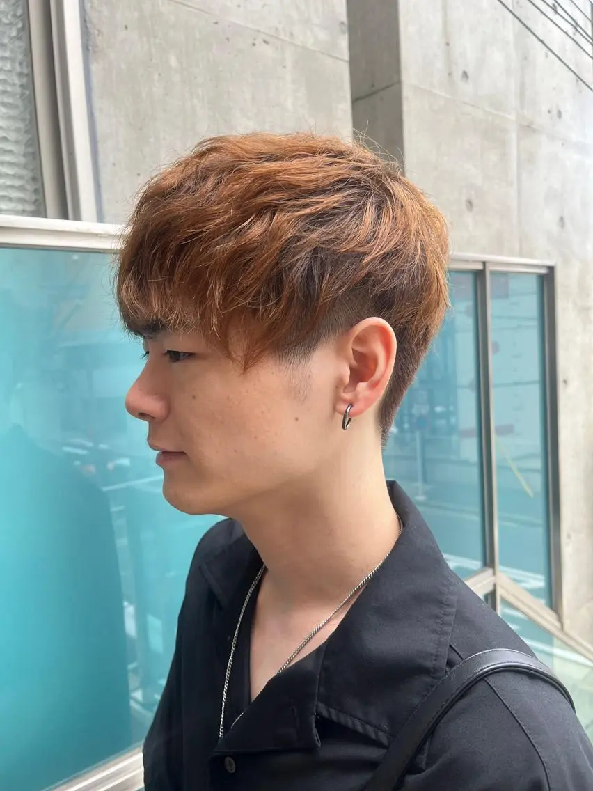 ショート カラー パーマ ヘアアレンジ メンズ キッズ ネイル マツエク・マツパ メンズブリーチ メンズハイライト メンズインナーカラー メンズ韓国風 ブリーチ 久木原 ゆりのヘアスタイル