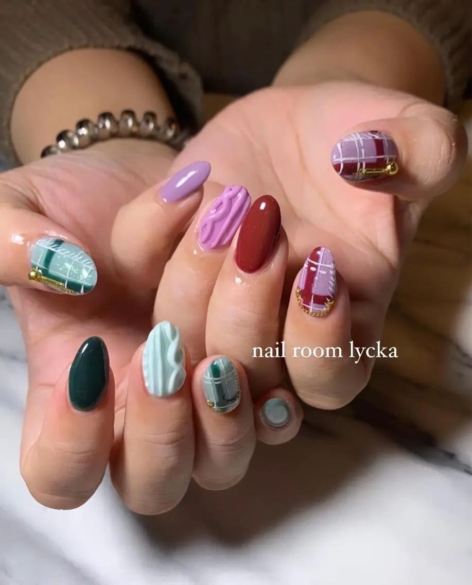 ネイル ネイルルームリッカ 𝐦𝐚𝐲𝐮のネイルデザイン