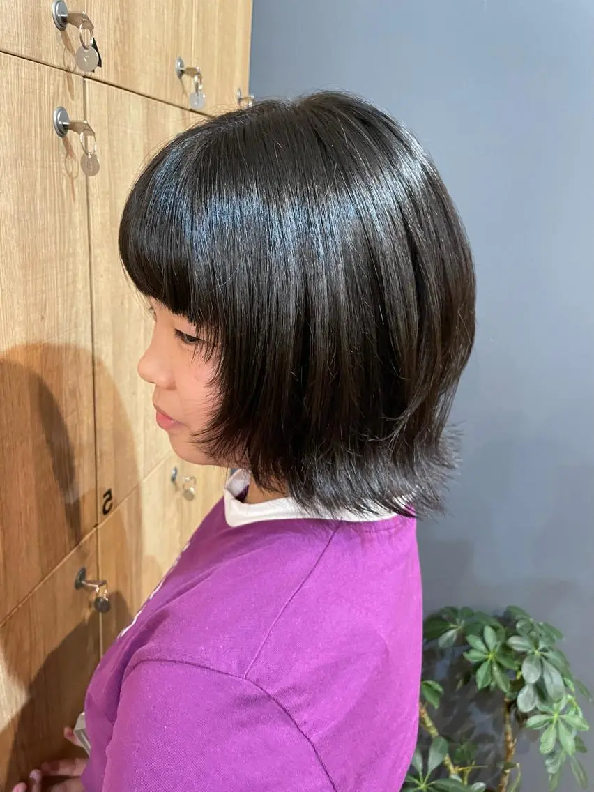 ショート ボブ ショートヘア ウルフカット 鎌取/透明感カラー /ボブ/顔まわりのヘアスタイル