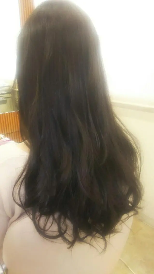 ロング カラー パーマ アッシュ 脇田 雄大のヘアスタイル