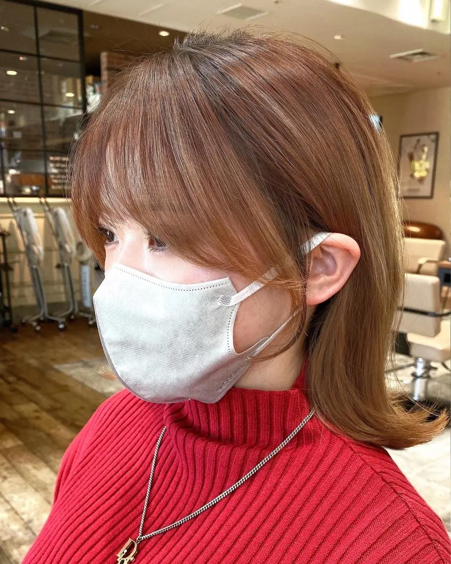 ショート カラー カット ヘアカラー トリートメント 顔まわりカット🌟 くびれヘア/寺門遥輝のヘアスタイル