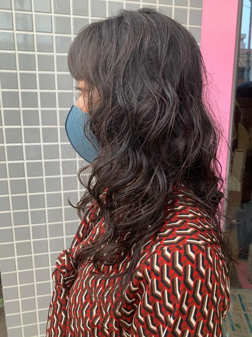 ロング パーマ カット パーマ トリートメント 🌸スタイリスト 山浦美恵のヘアスタイル