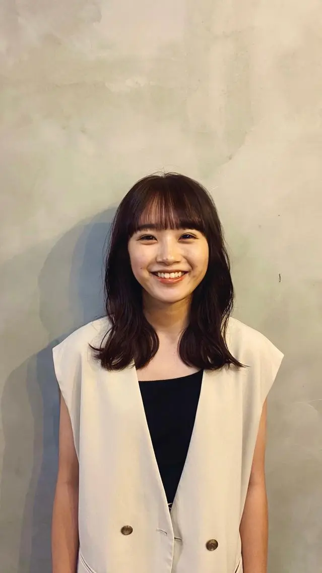 ミディアム カラー ブラウンカラー 🦔🪷なりたりみのヘアスタイル