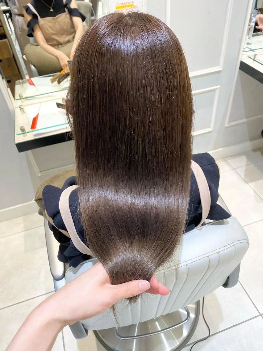 ロング カット ヘアカラー トリートメント 似合わせ艶髪カラー ❤️ハダユミのヘアスタイル