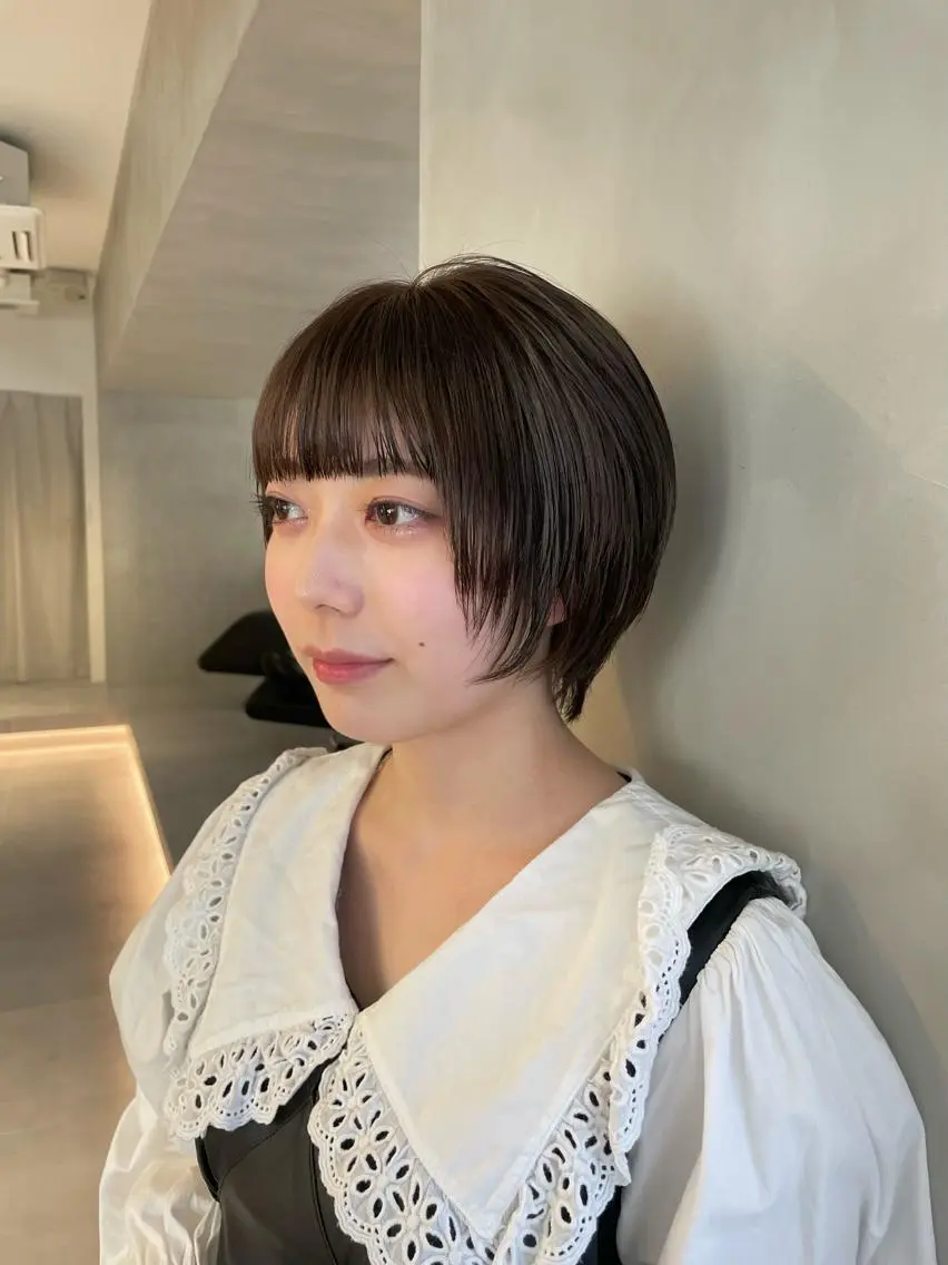 ショート 🪞透け感&韓国ヘア 🪞honokaのヘアスタイル
