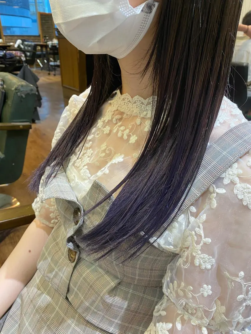 セミロング カラー 【Lei】橋本孝太 レイヤー・美髪矯正のヘアスタイル