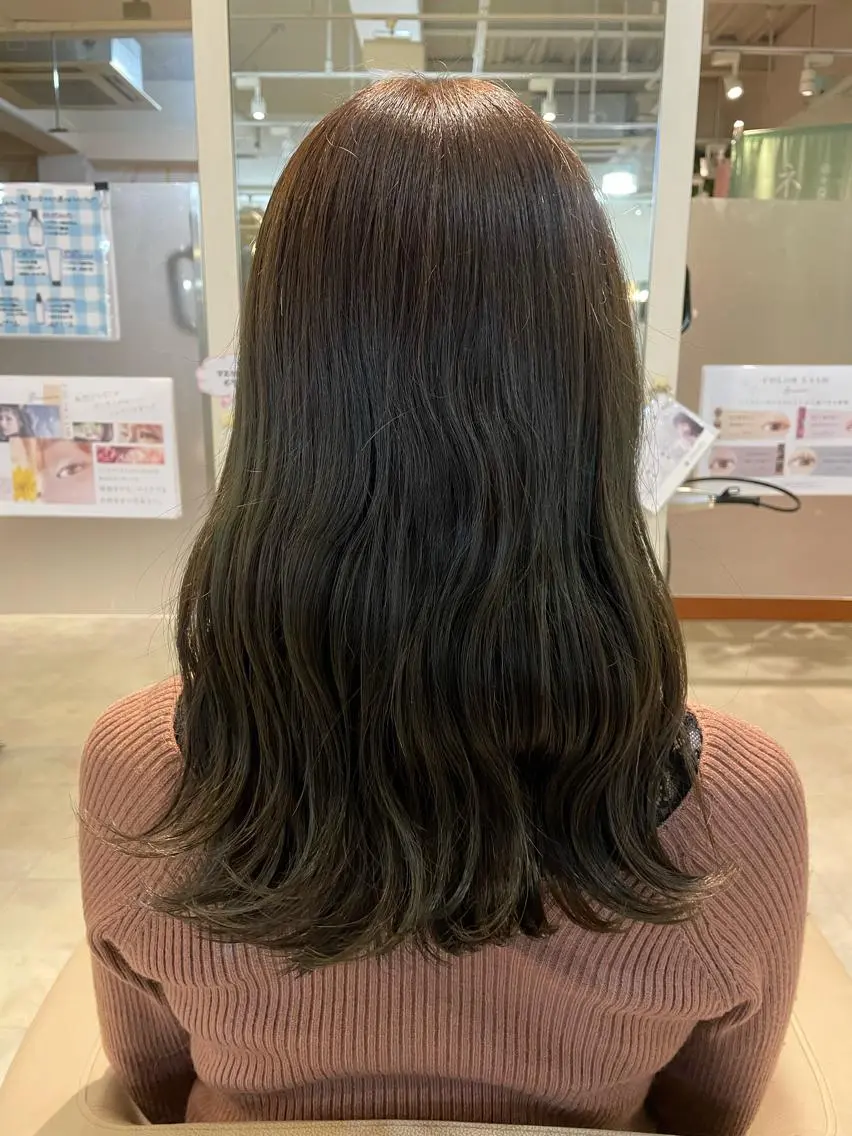 ロング カラー ヘアアレンジ 透明感カラー 小森 永のヘアスタイル