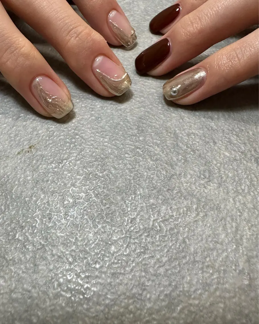 ネイル ハンドネイル フットネイル kiii.__ ✴︎*のネイルデザイン