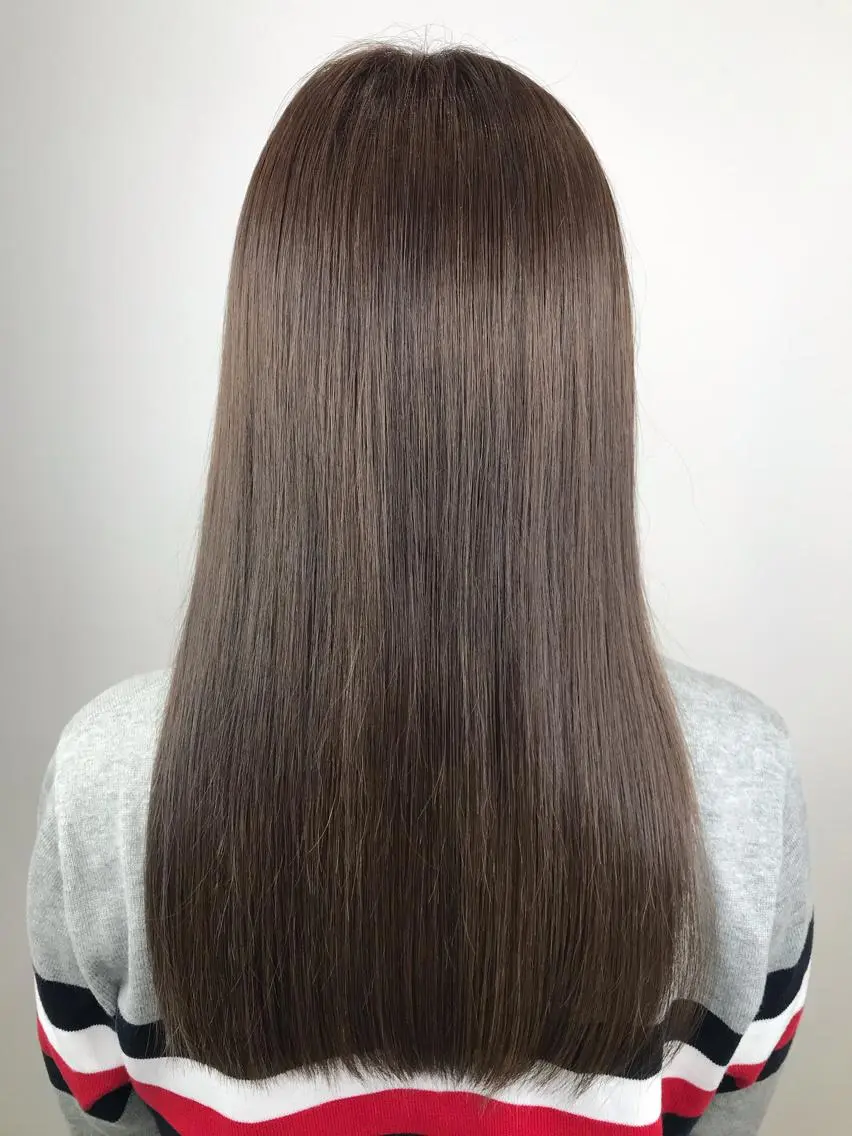 ロング カラー アクアカラー 髪質改善 トリートメント トリートメント 大橋 輝久のヘアスタイル