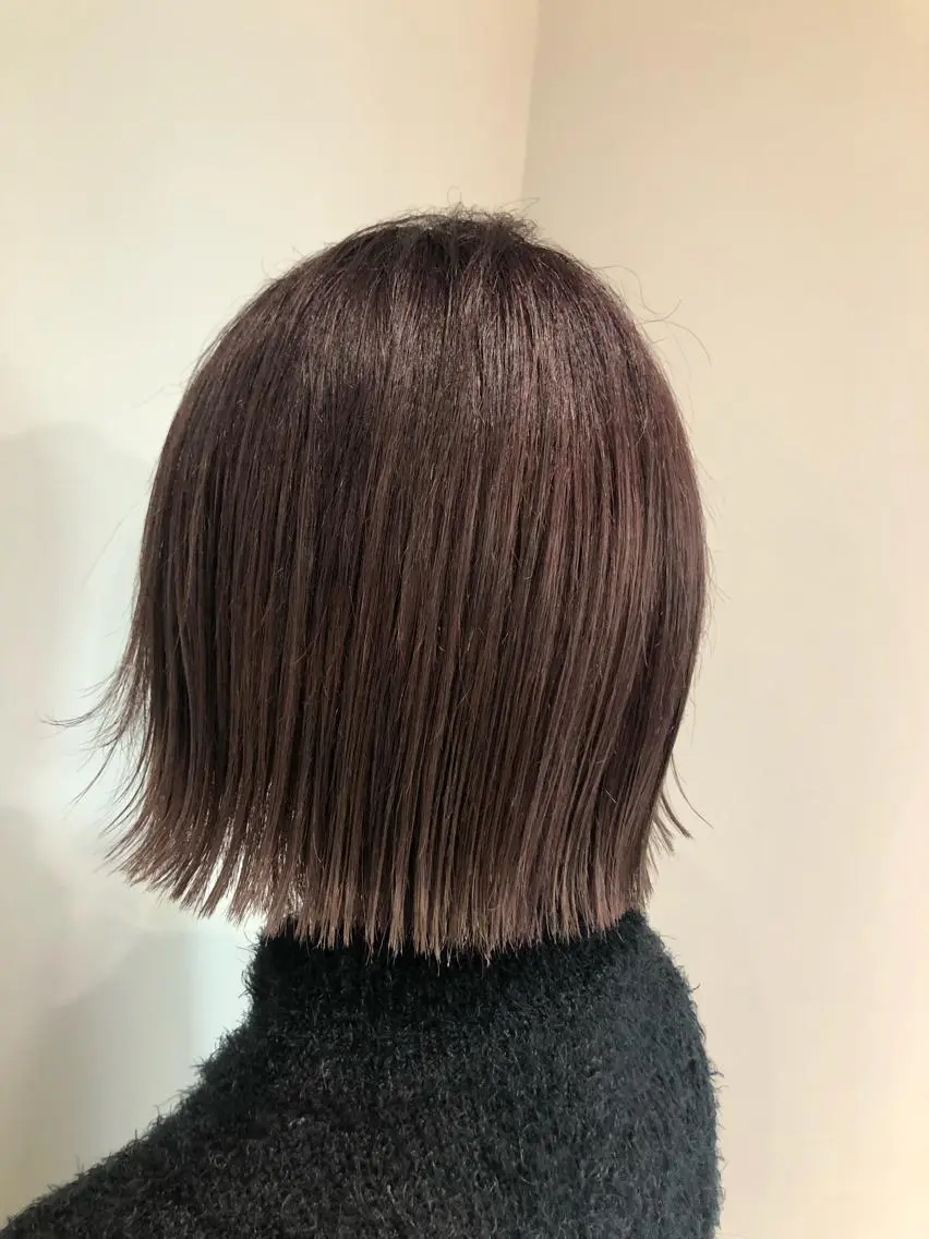 ショート カラー ベージュカラー ピンクカラー ピンクベージュ カット ヘアカラー トリートメント scene. haraのヘアスタイル