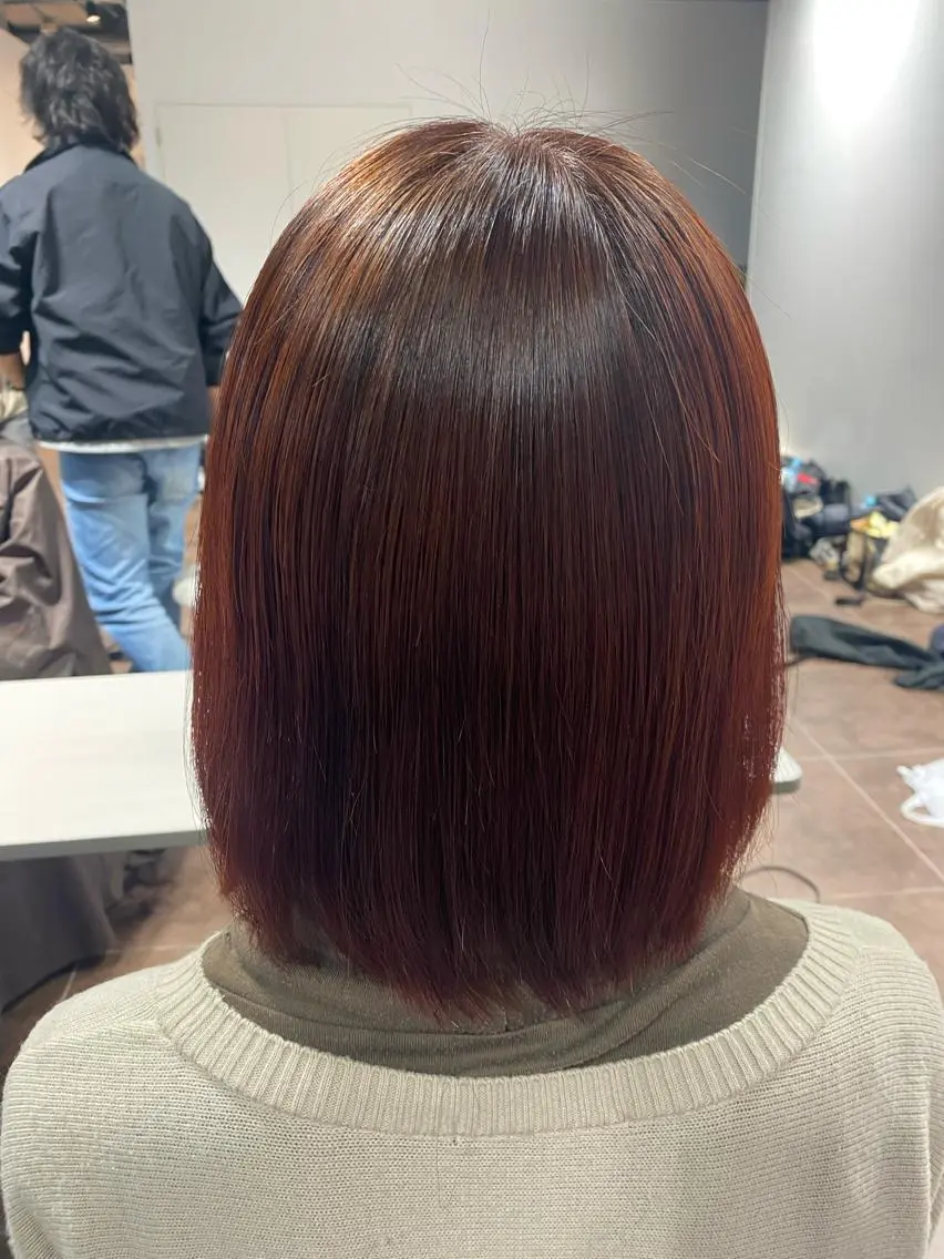 ミディアム カット ヘアカラー トリートメント mio/⭐︎ ブリーチ指名No.1のヘアスタイル