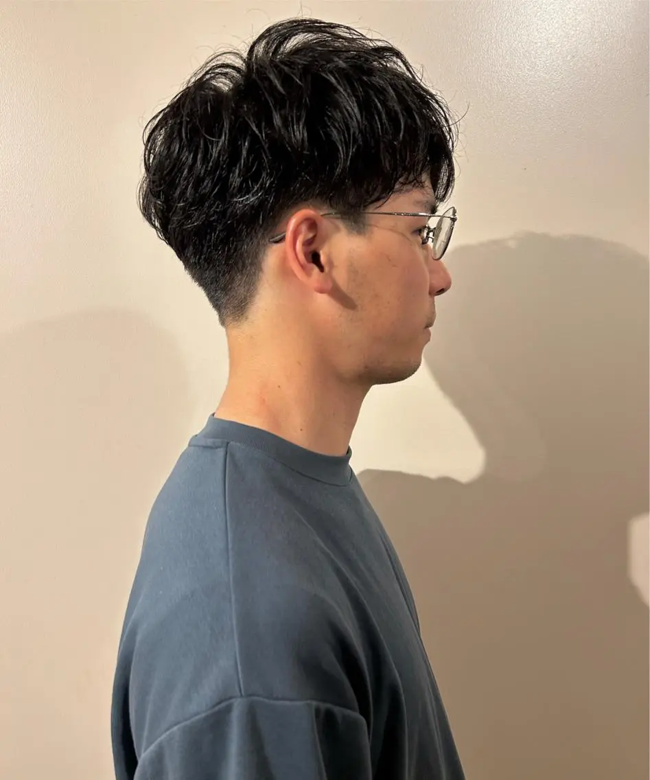 パーマ メンズ メンズパーマ あべ しおりのヘアスタイル