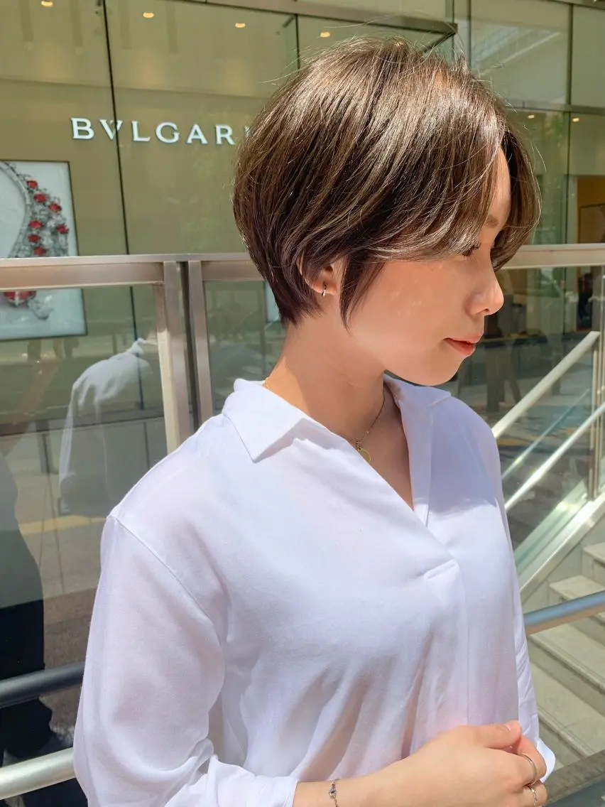 ショート カラー ショートヘア カット ヘアカラー トリートメント 石川直樹 似合わせカット✨のヘアスタイル