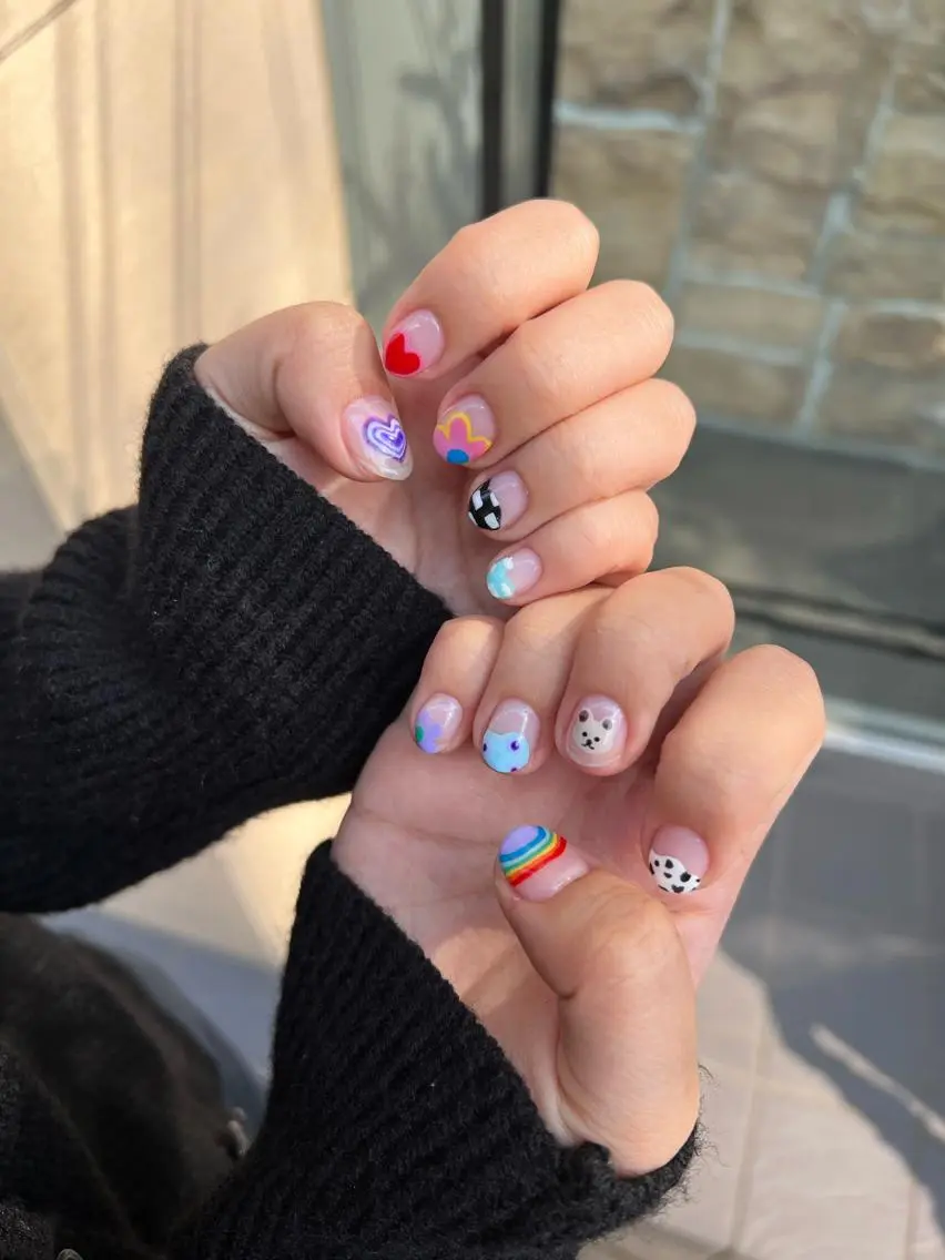 ネイル ハンドネイル 韓国🩶Y2Kネイル 💫くれはのネイルデザイン