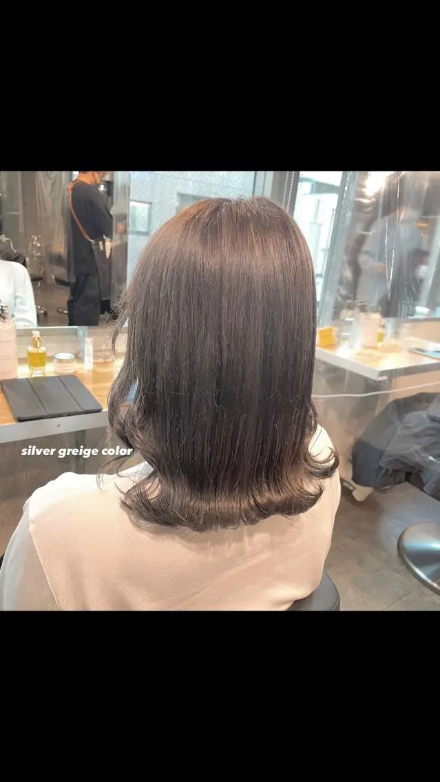 ミディアム カラー パーマ ヘアアレンジ メンズ キッズ ネイル マツエク・マツパ アイブロウ メンズブリーチ ブリーチ 透明感カラー・レイヤ ー🎀amika🎀のヘアスタイル