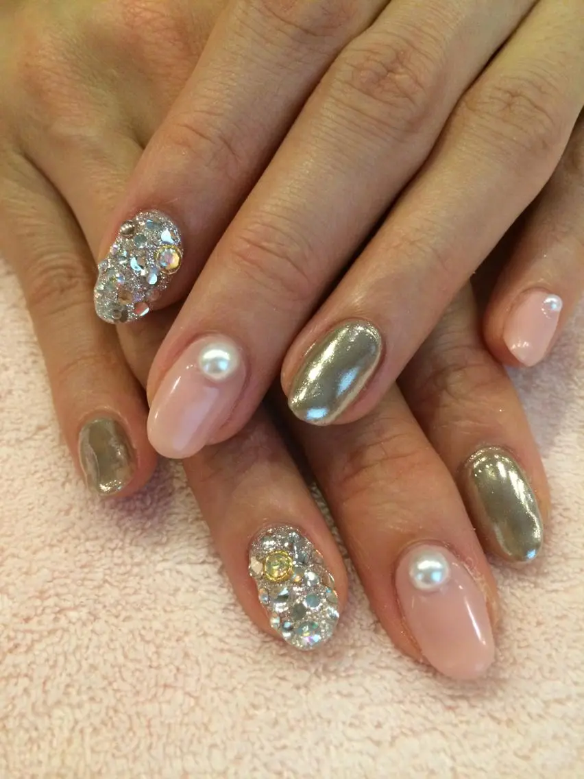 ネイル ミラーネイル ワンカラーネイル chii nailのネイルデザイン