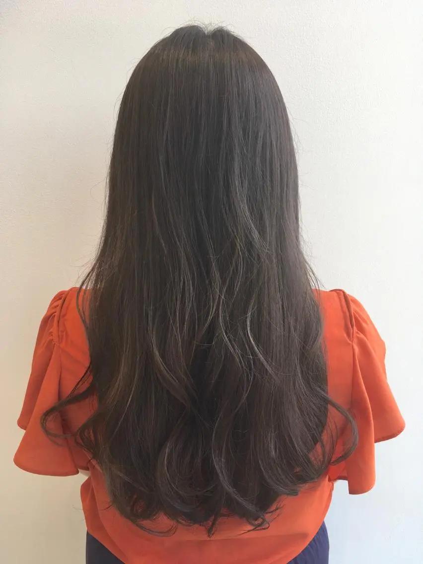 ロング カラー ベージュカラー ヘアカラー トリートメント ヘアセット yoshi ☆のヘアスタイル