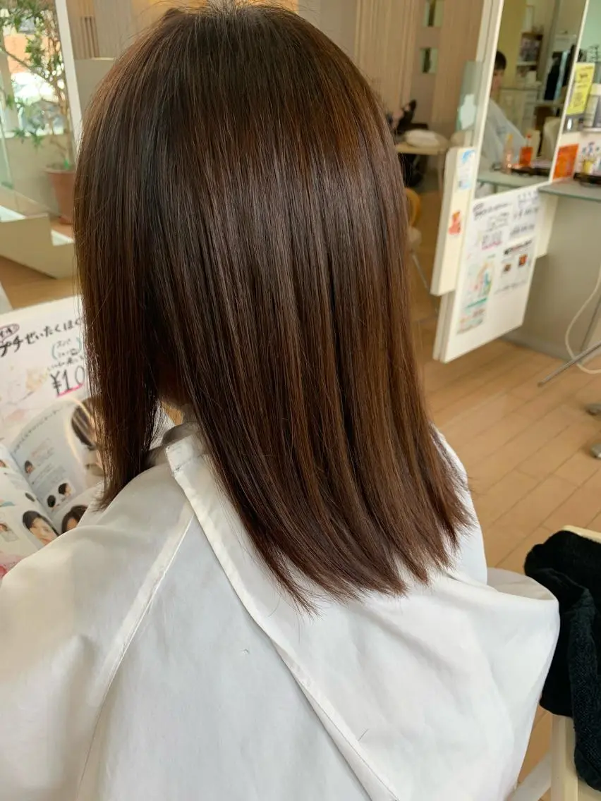 ミディアム トリートメント トリートメント 吉川 茉由子のヘアスタイル