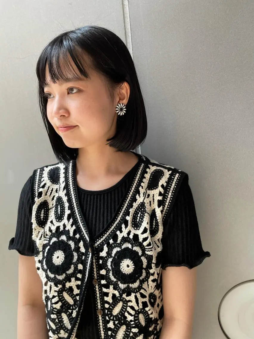 ミディアム カラー キッズ ネイル オトナヘア🌸 harukaのヘアスタイル
