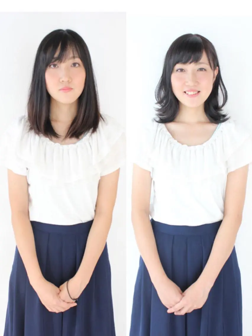 セミロング 河野 薫のヘアスタイル