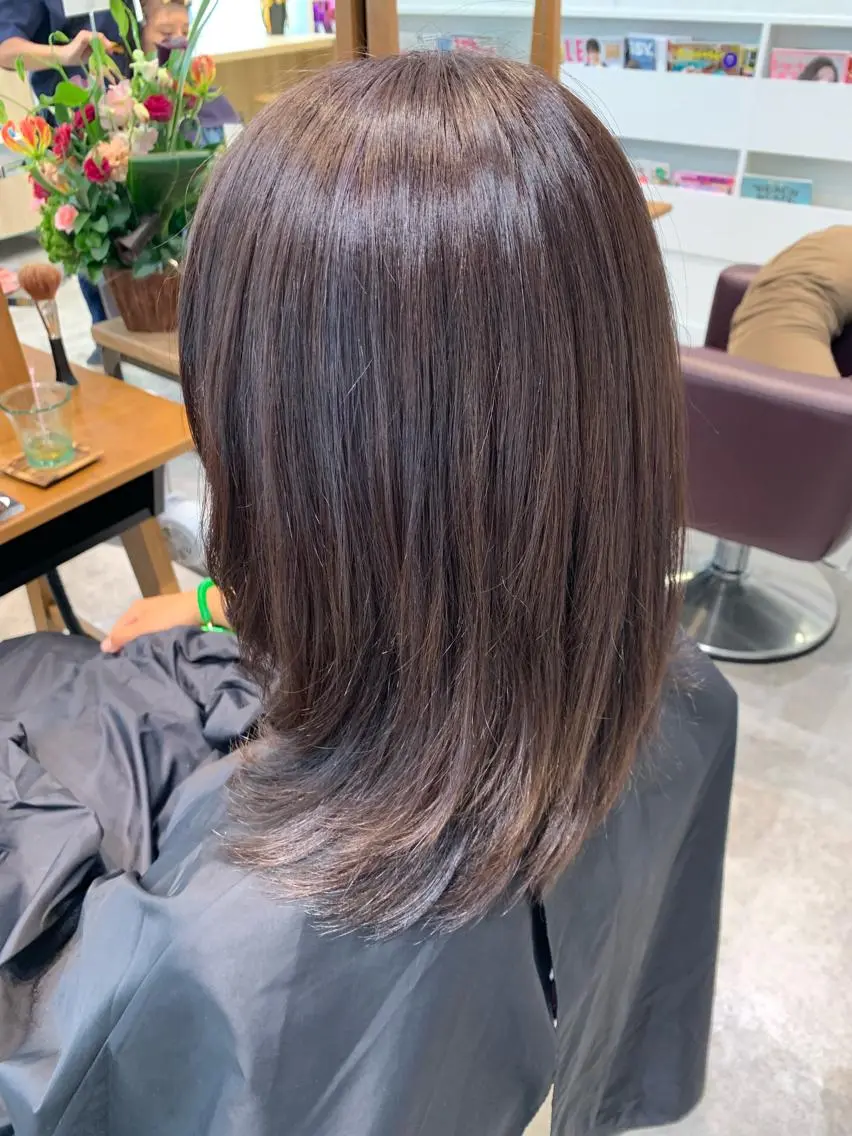 セミロング カラー HAREru. モデル募集【戸塚】のヘアスタイル