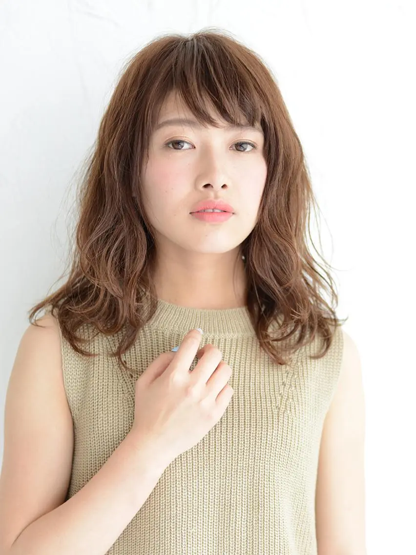 ミディアム 縮毛矯正/パーマ TSUBASAのヘアスタイル