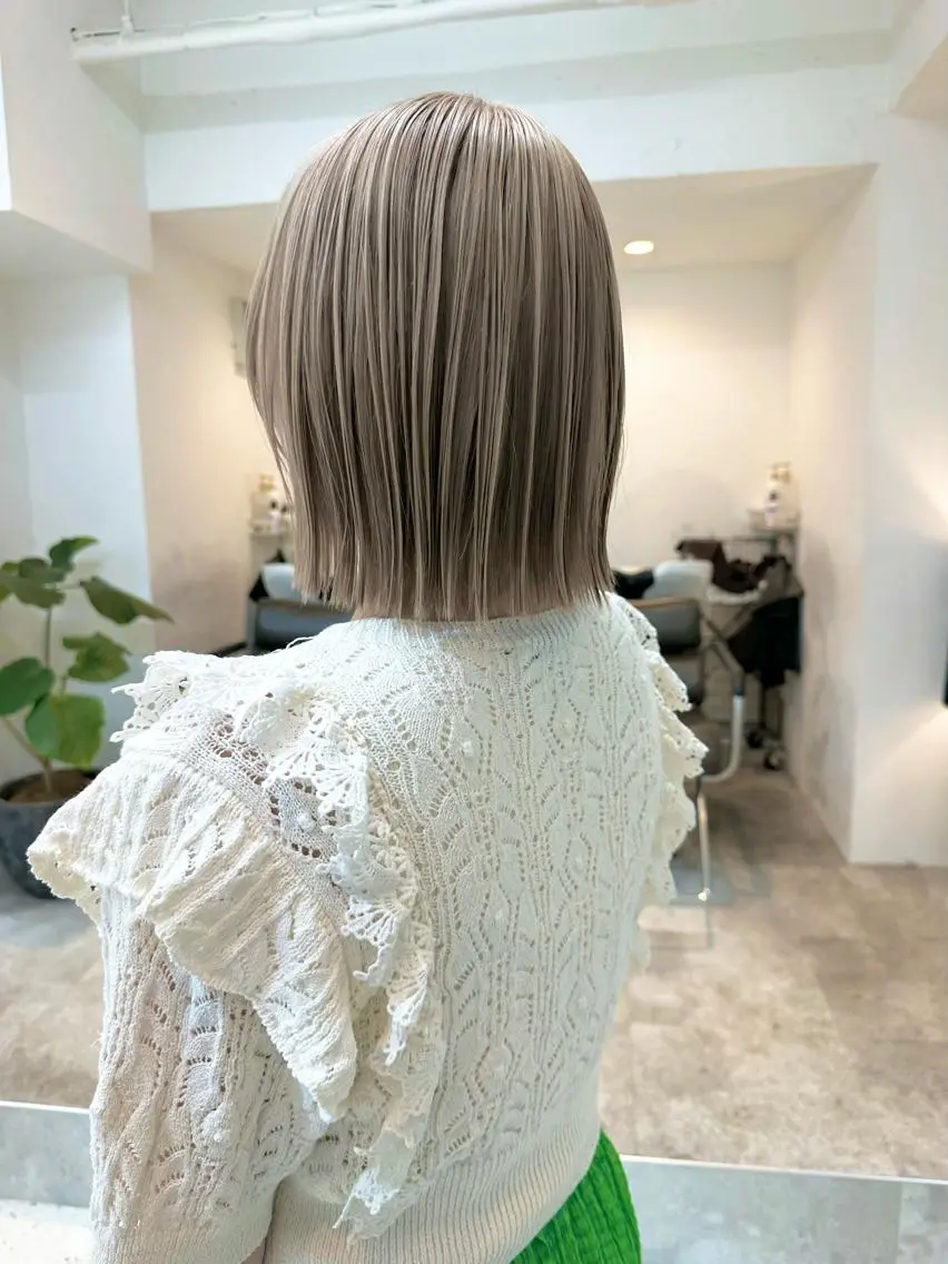 ショート カラー ヘアカラー トリートメント ヘッドスパ ヘアセット kai .のヘアスタイル