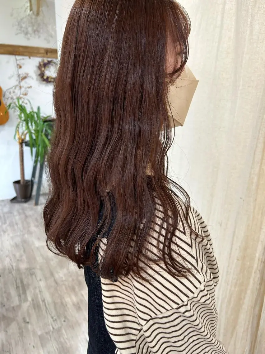ロング カラー ブラウンカラー ヘアカラー 佐藤 美咲のヘアスタイル