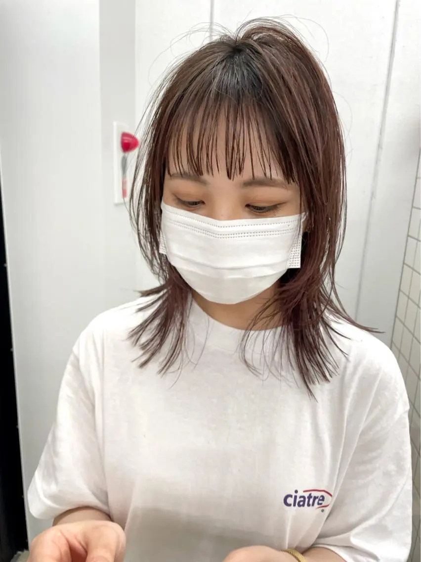 ミディアム カラー カット ヘアカラー 関 京磨のヘアスタイル