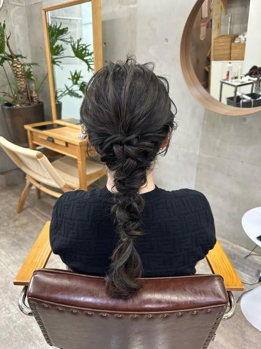 ロング ヘアアレンジ ロング 浴衣 カットモデル募集中 ／HARUKA🎀のヘアスタイル