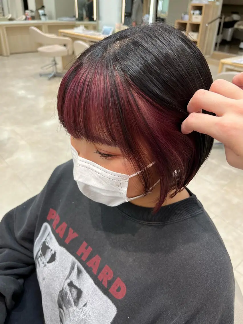 ショート カラー 暖色/ブリーチカラー 🎀 M i k uのヘアスタイル