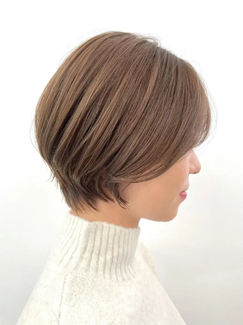 ショート カラー ショートボブ ハンサムショート ボブ ショートヘア 笠原 健人のヘアスタイル