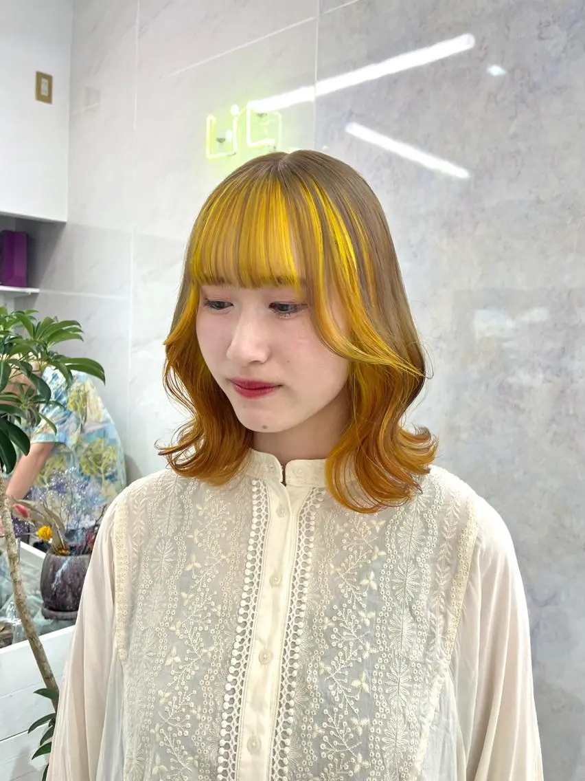ロング カラー パーマ ヘアアレンジ メンズ キッズ ネイル マツエク・マツパ アイブロウ カット ヘアカラー トリートメント 💖オタク美容師 ꒰ঌ♡モモ♡໒꒱のヘアスタイル