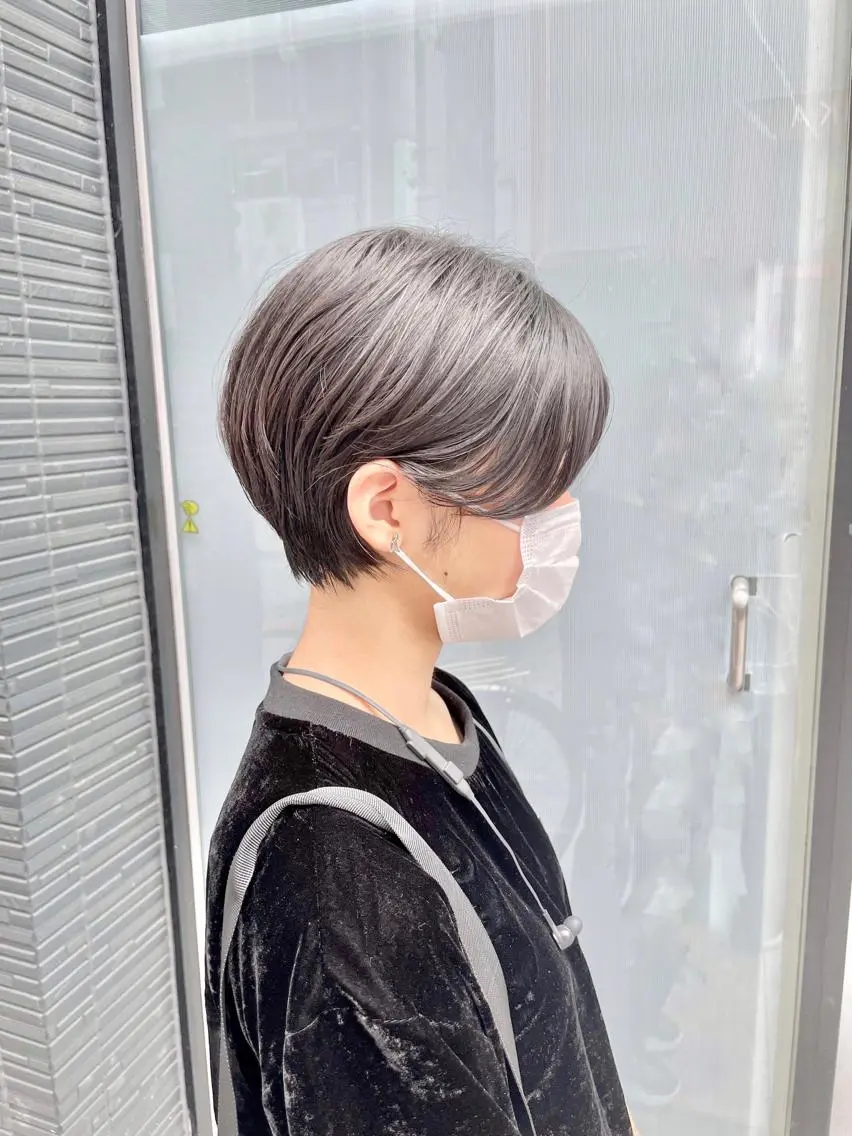 ショート カラー カット ヘアカラー トリートメント ショート/ボブ/ 透明感カラー/ほのかのヘアスタイル