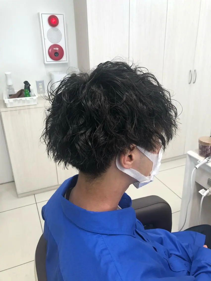 メンズ メンズパーマ カット パーマ トリートメント 炭木 一也のヘアスタイル