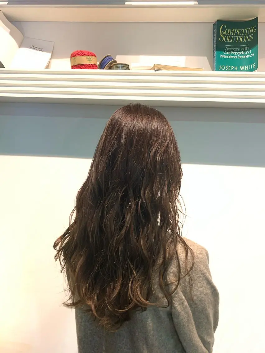 セミロング ヘアカラー トリートメント ヘッドスパ ヘアセット 大宮/山口 竣也のヘアスタイル