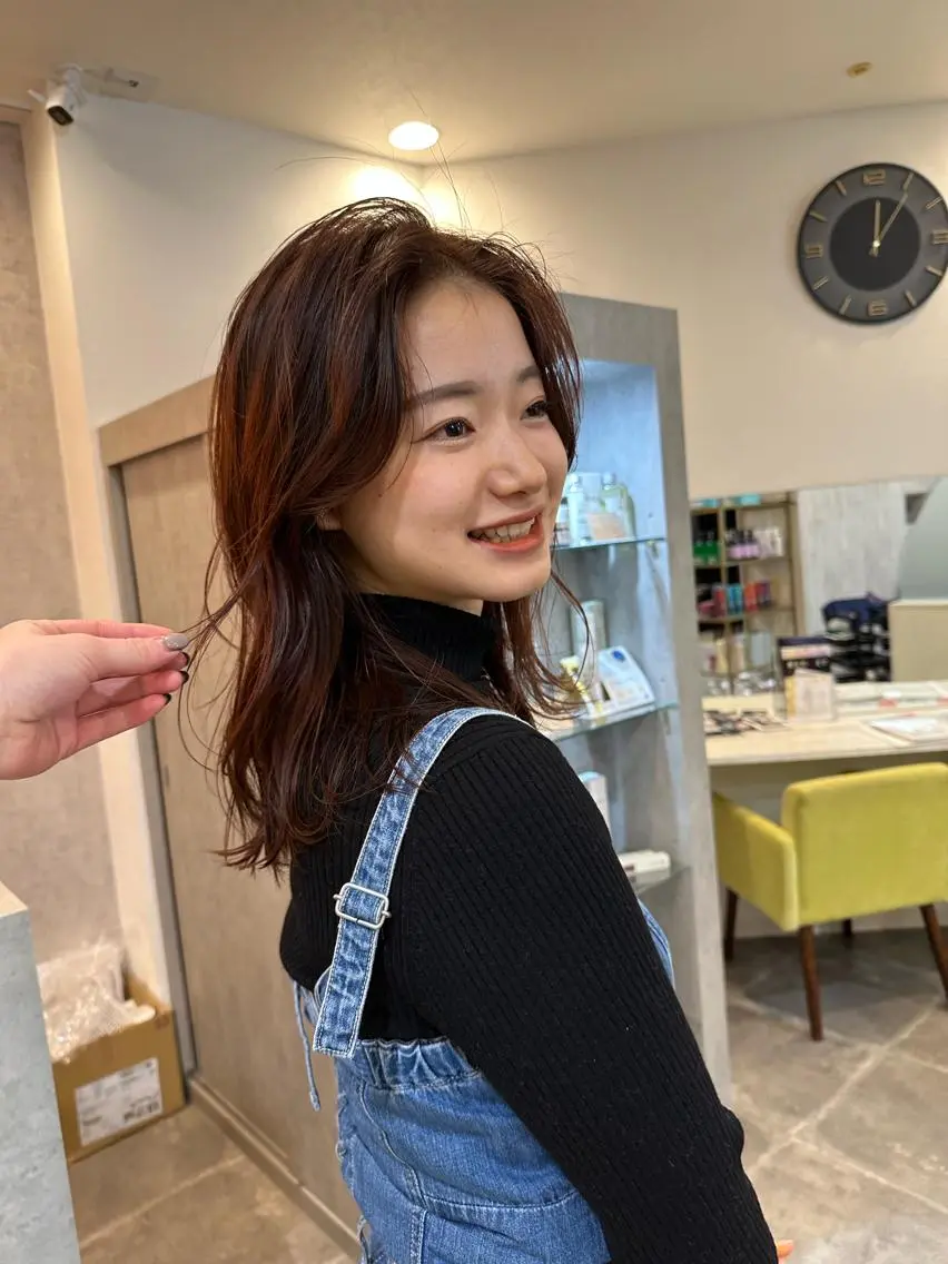 ミディアム ノンダメージ 🥑mikubanのヘアスタイル