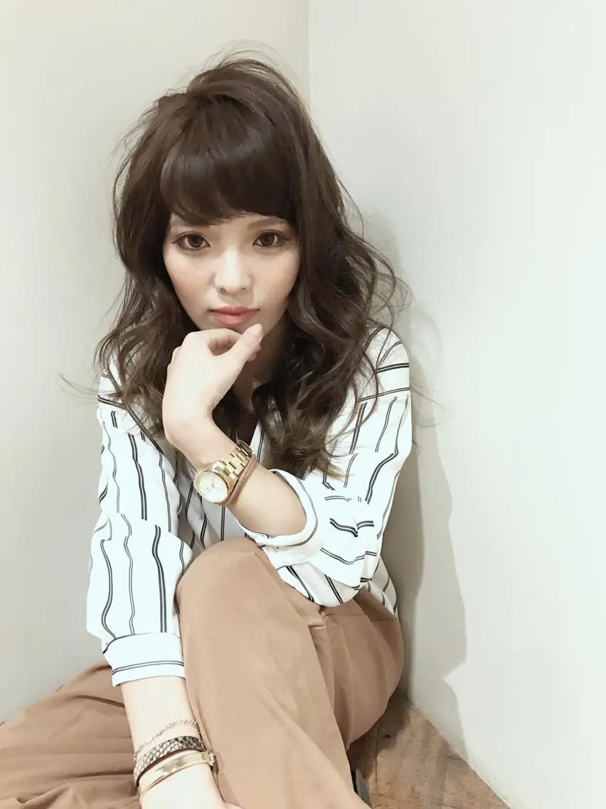 セミロング カラー パーマ カラー/髪質改善スペ シャリスト宮本 伸一のヘアスタイル
