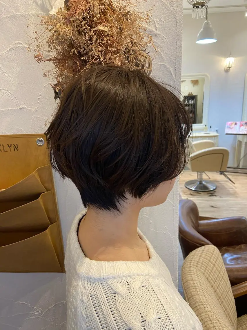 ショート 丸みショート ショートヘア 峯 志帆のヘアスタイル