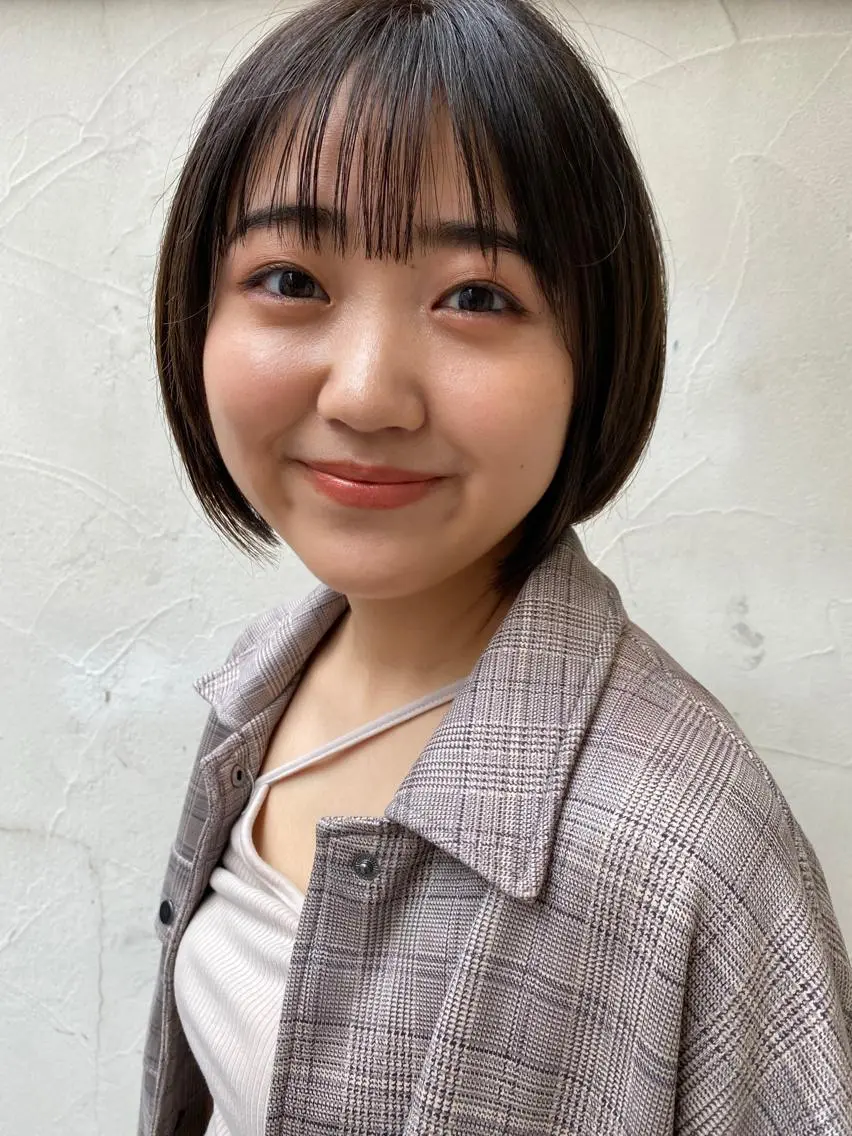 ショート カラー ダークグレー ダークグレージュ グレージュ ボブ Ash中目黒店 榊間茜のヘアスタイル
